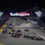 Sorotan Balapan Formula Satu Di Sirkuit Jalan Raya Kota